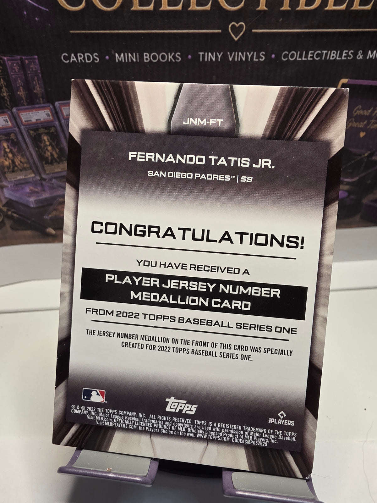 SINGLE | 2022 Topps Fernando Tatis Jr. Jersey Medallion