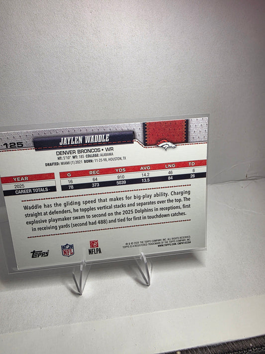 2026 Topps Jaylen Waddle #125
