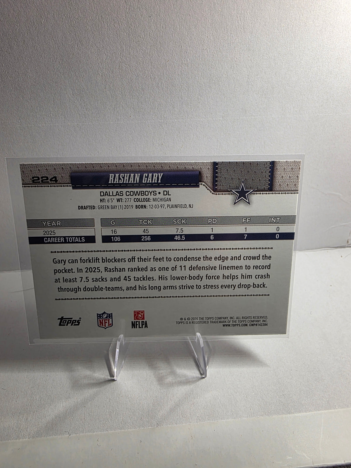 2026 Topps Rashan Gary #224