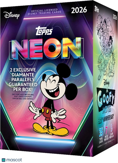 2026 Topps Disney Neon Trading Card Value Box