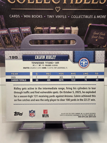 2026 Topps Calvin Ridley #195