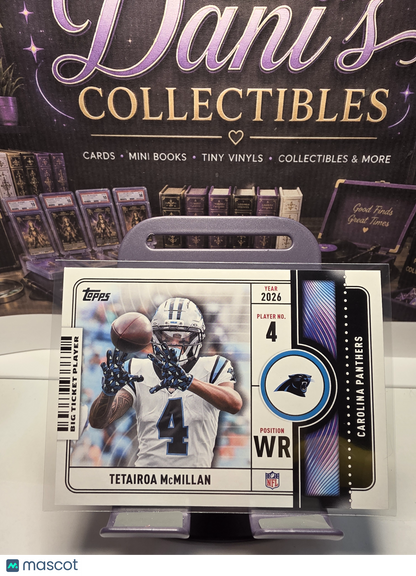 2026 Topps Big Ticket Player Tetairoa McMillan #BTP-1
