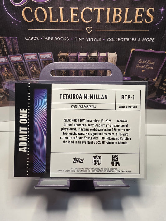 2026 Topps Big Ticket Player Tetairoa McMillan #BTP-1