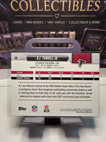 2026 Topps A.J. Terrell Jr. #9