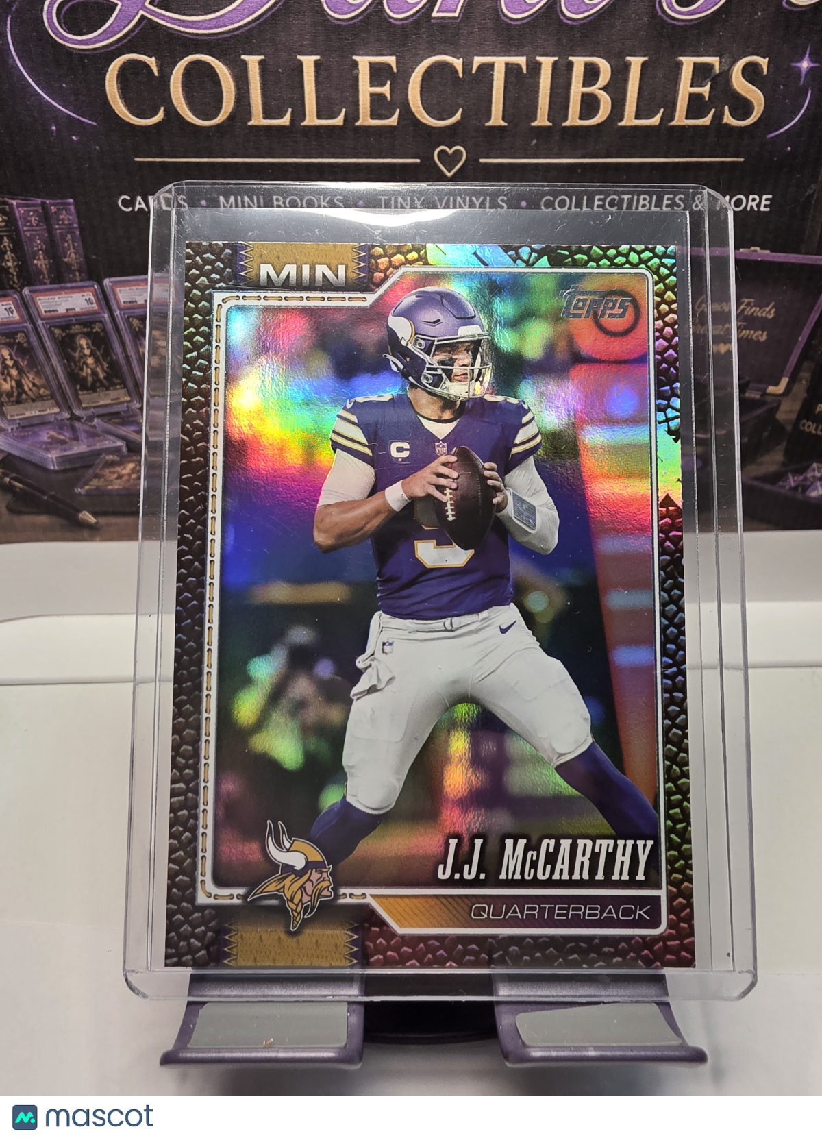 2026 Topps Football J.J. McCarthy #134 Rainbow Foil