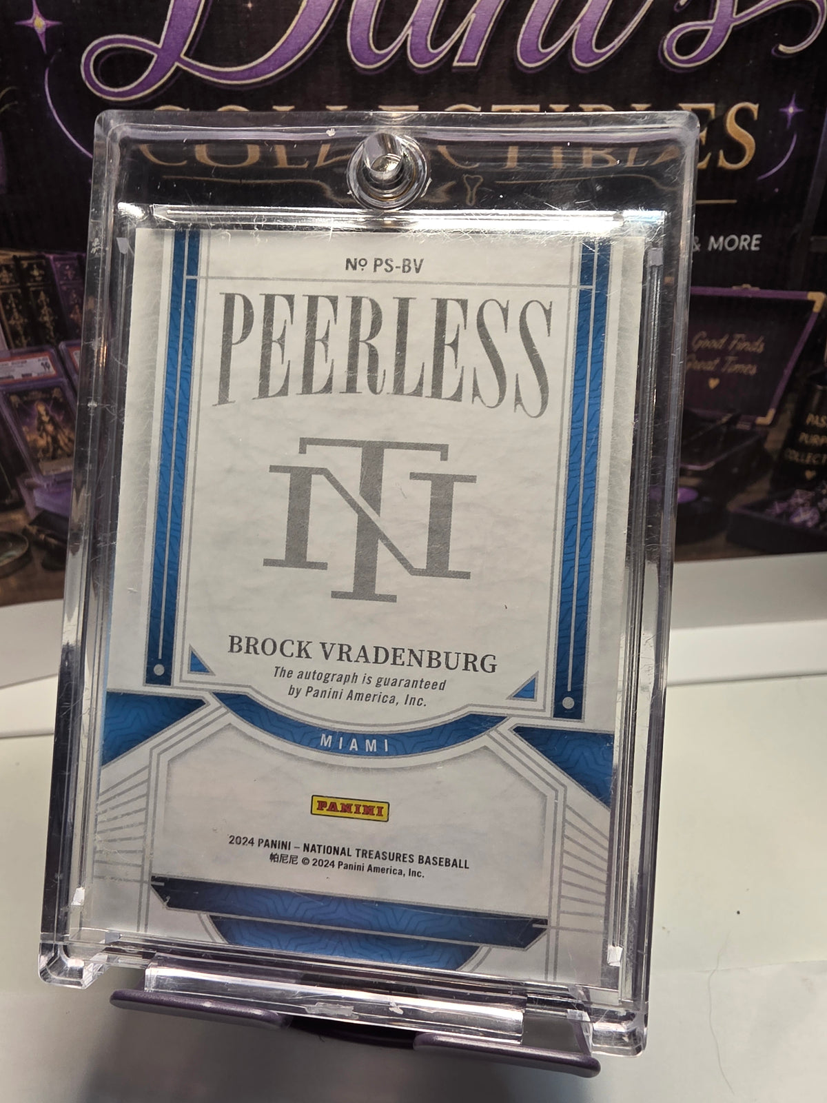 SINGLE | 2024 Panini National Treasures Brock Vradenburg /10