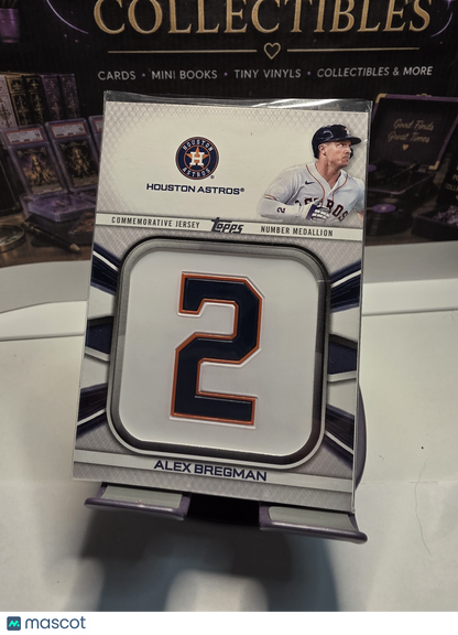 SINGLE | 2022 Topps Alex Bregman Jersey Number Medallion