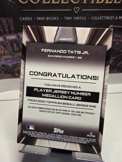 SINGLE | 2022 Topps Fernando Tatis Jr. Jersey Medallion