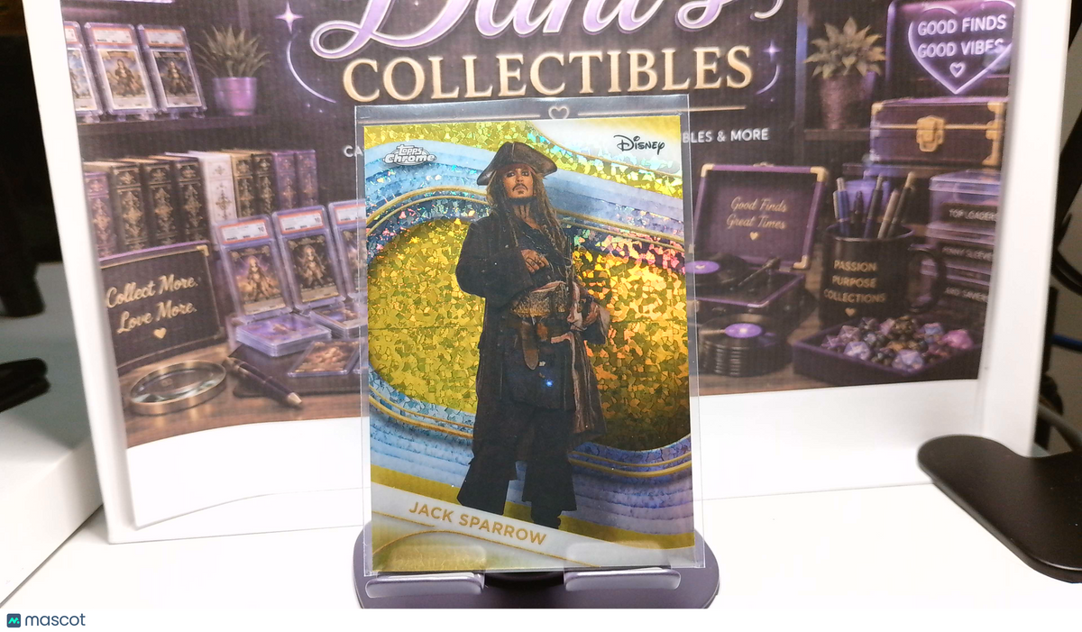 SINGLE | 2025 Topps Chrome Disney Mini Yellow Diamond Jack Sparrow (Johnny Depp) #3