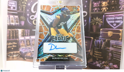 SINGLE | 2022 Leaf Exotic DeMarvin Leal #BA-DL1 /4 Short Print RC Leaf Auto on card