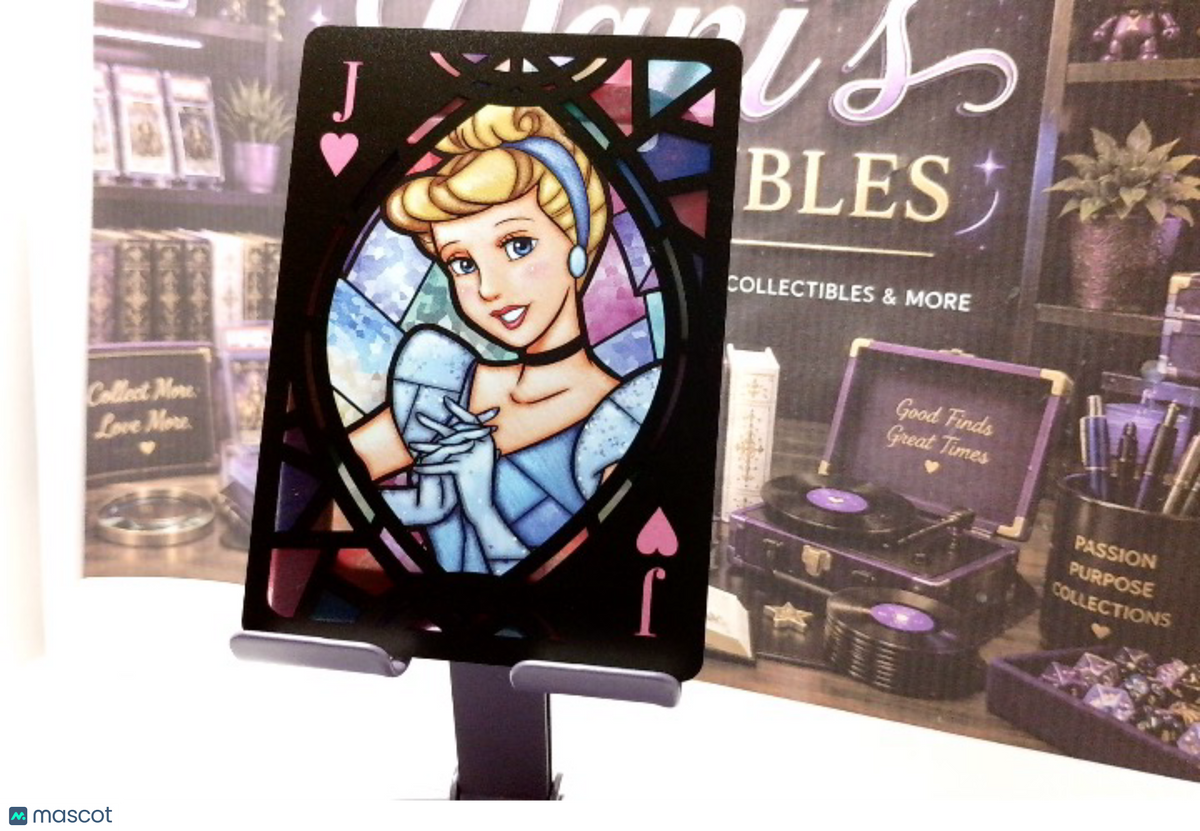 Disney Stained Glass Playing Cards Cinderella #Jack of Hearts