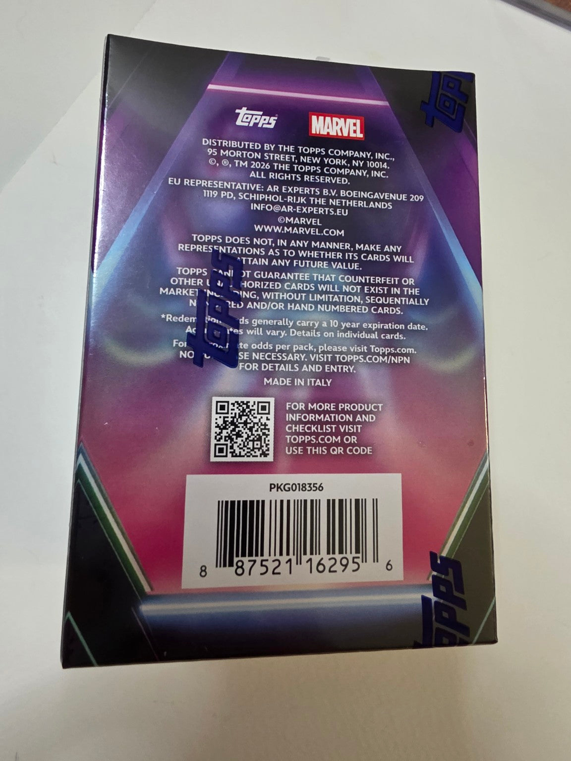 Marvel Neon blaster box back