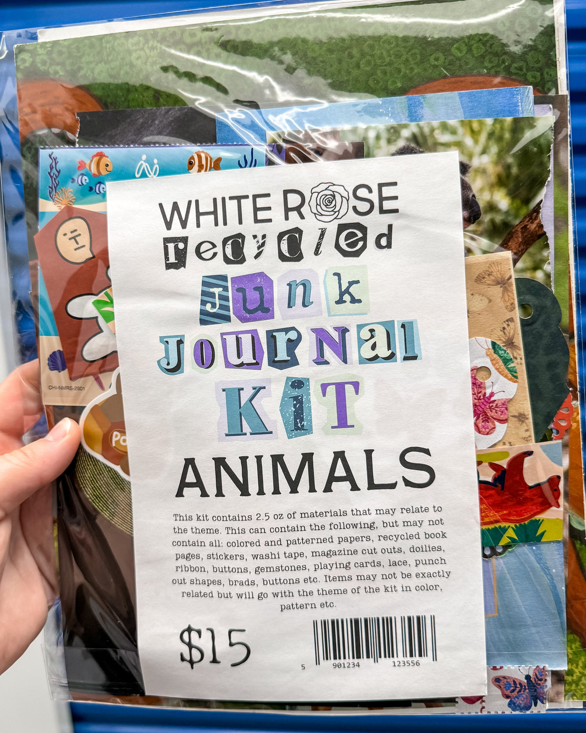 White Rose Recycled: Junk Journal Kit - Animal Themed Kit