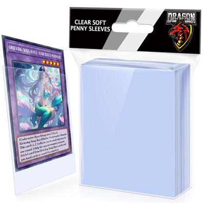 1200 Counts Card Sleeves Top Loaders for Trading Cards, Penny Soft Sleeve Baseball Card Sleeve Protectors Fit for Sports Cards, Football,Game Cards