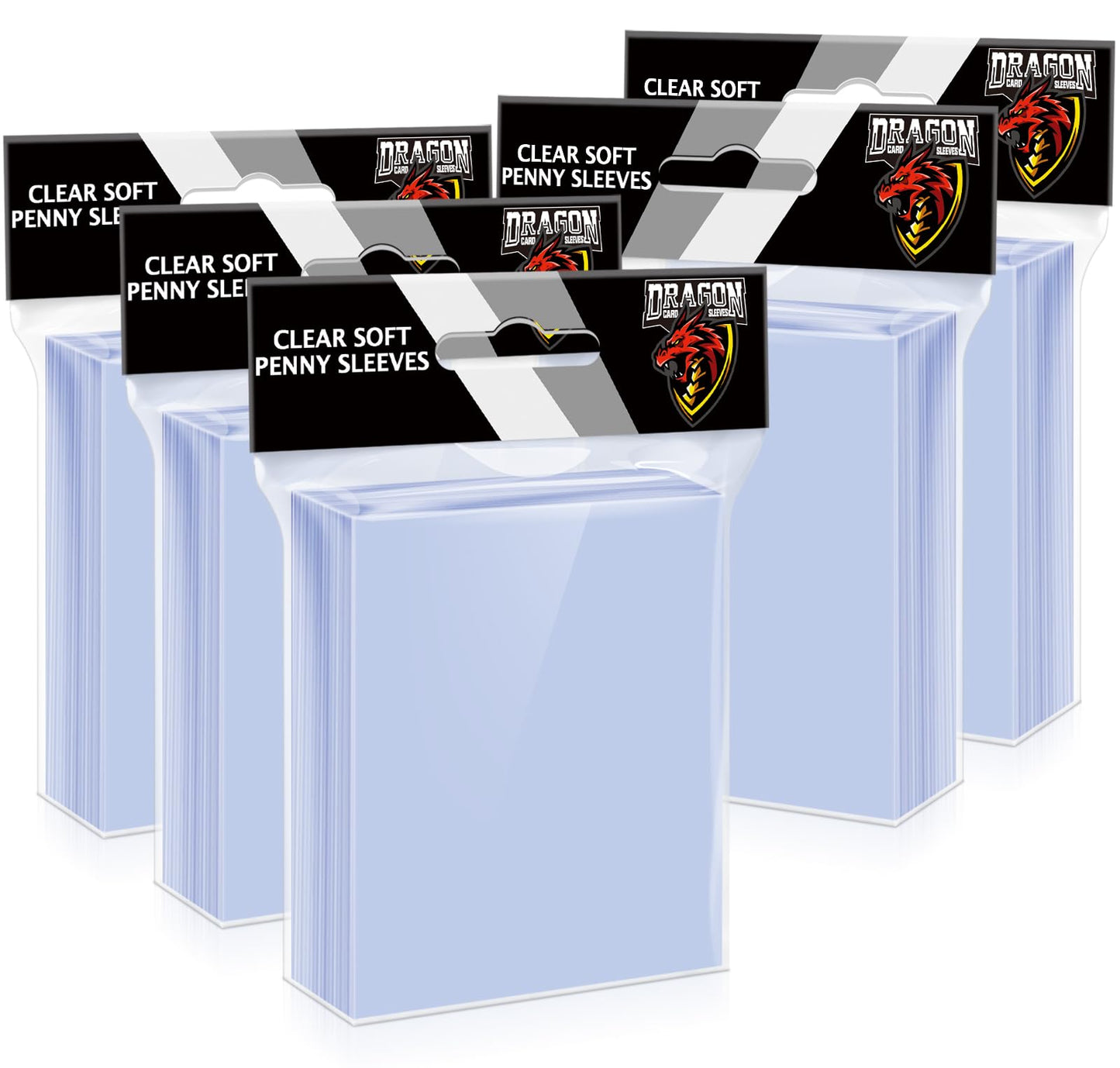 1200 Counts Card Sleeves Top Loaders for Trading Cards, Penny Soft Sleeve Baseball Card Sleeve Protectors Fit for Sports Cards, Football,Game Cards