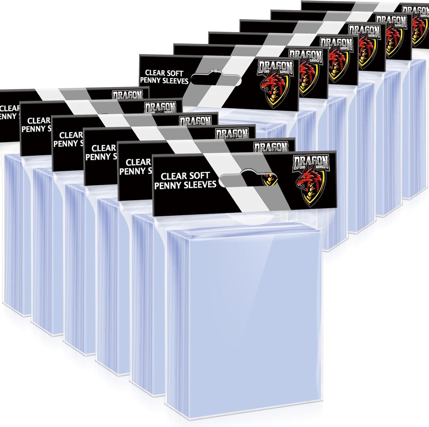 1200 Counts Card Sleeves Top Loaders for Trading Cards, Penny Soft Sleeve Baseball Card Sleeve Protectors Fit for Sports Cards, Football,Game Cards