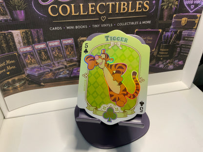 SINGLE | Card.Fun - Winnie the Pooh | Tigger 5 of Clubs - DieCut Foil Card WH02-SR18