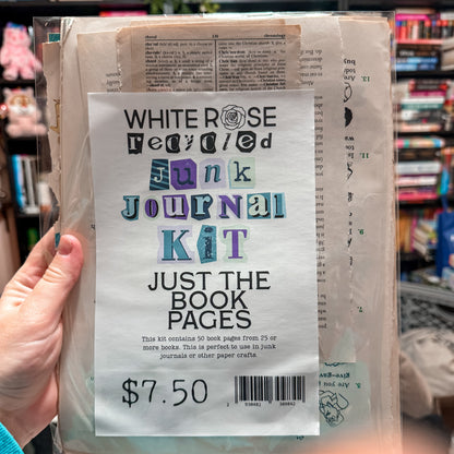 White Rose Recycled: Junk Journal Kit - Just the Book Pages