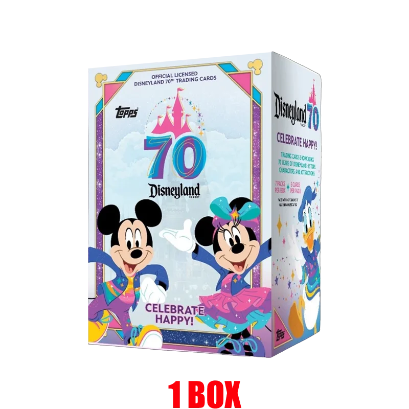 2025 Topps Disney Card Disneyland 70th Anniversary Commemorative Genuine Trading Cards Toys Holiday Birthday Gifts