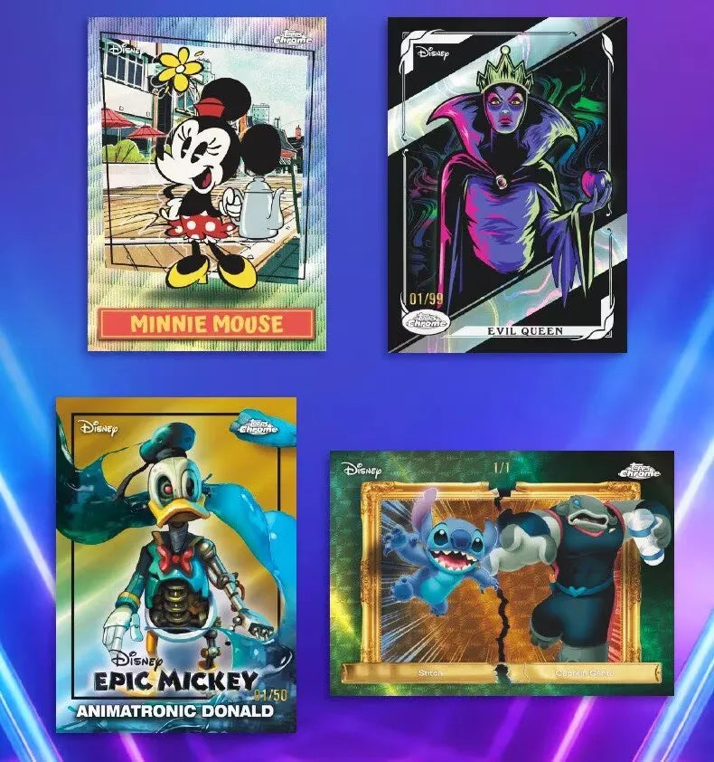 NEW 2026 Topps Disney NEON series Value and Mega edition anime collectible card star card sealed box holiday surprise gift