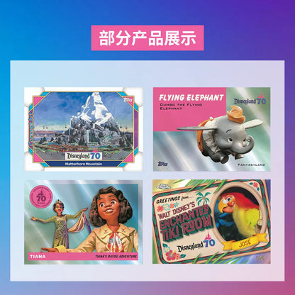2025 Topps Disney Card Disneyland 70th Anniversary Commemorative Genuine Trading Cards Toys Holiday Birthday Gifts