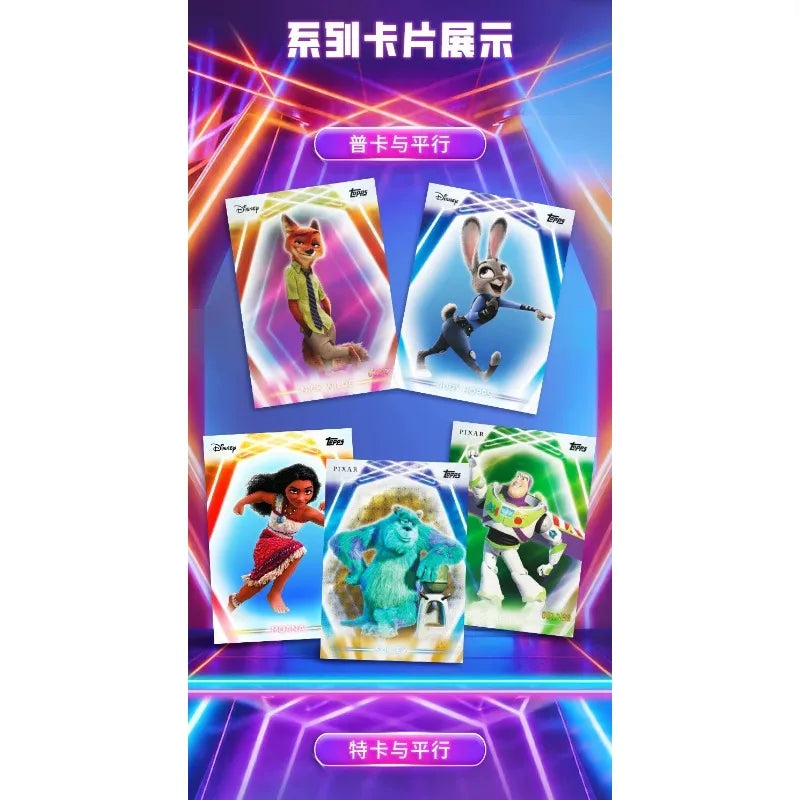 NEW 2026 Topps Disney NEON series Value and Mega edition anime collectible card star card sealed box holiday surprise gift