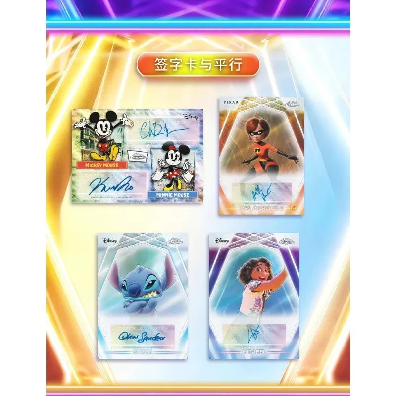 NEW 2026 Topps Disney NEON series Value and Mega edition anime collectible card star card sealed box holiday surprise gift