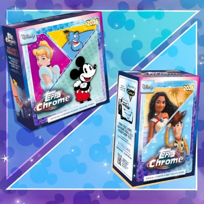 2026 Topps Disney Chrome and Neon Collectible Trading Cards Sealed Box