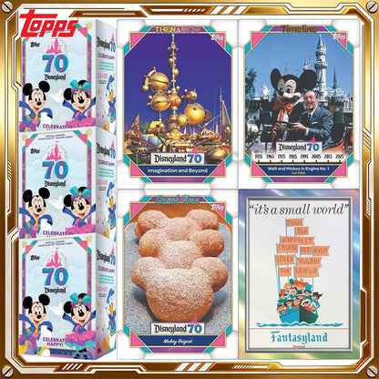 2025 Topps Disney Card Disneyland 70th Anniversary Commemorative Genuine Trading Cards Toys Holiday Birthday Gifts