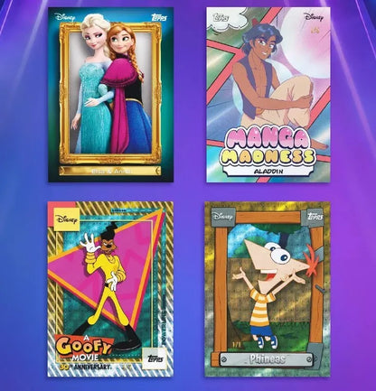 NEW 2026 Topps Disney NEON series Value and Mega edition anime collectible card star card sealed box holiday surprise gift