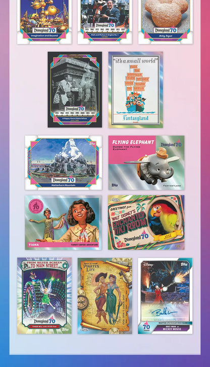 2025 Topps Disney Card Disneyland 70th Anniversary Commemorative Genuine Trading Cards Toys Holiday Birthday Gifts