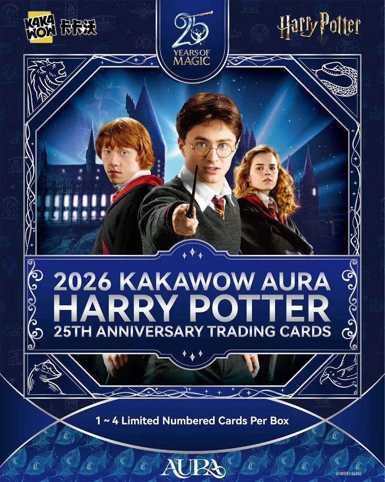 KAKAWOW 2026 AURA Harry Potter 25th Anniversary Trading Cards Box