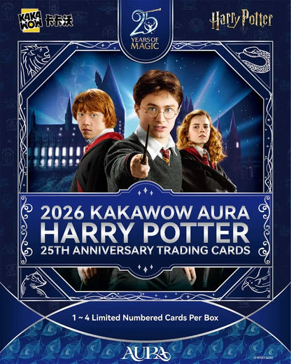 KAKAWOW 2026 AURA Harry Potter 25th Anniversary Trading Cards Box
