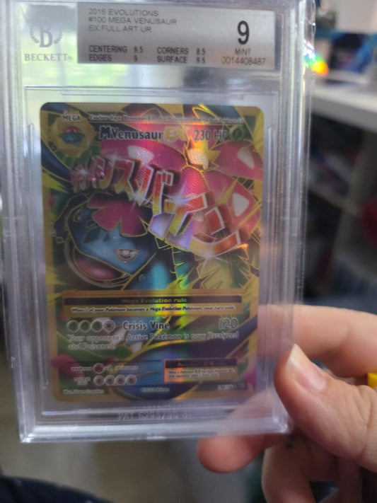 2016 Pokemon Evolutions Mega Venusaur EX 100 108 BGS 9 Mint