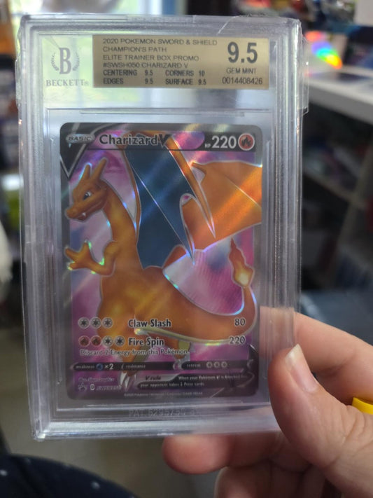 2020 Pokemon Champions Path Charizard V SWSH050 BGS 9.5 Gem Mint