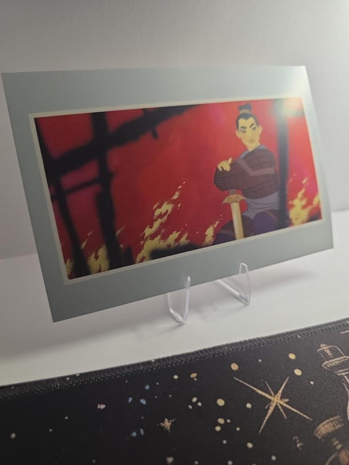 Mulan Fire Scene postcard