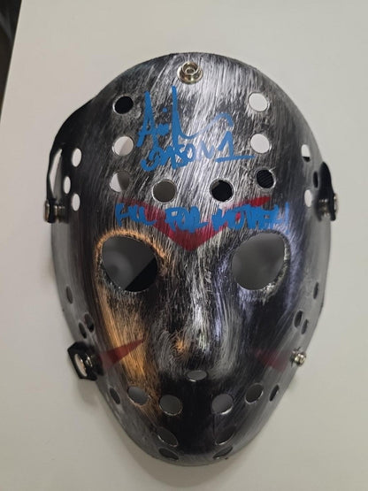 Ari Lehman signed Jason mask full view