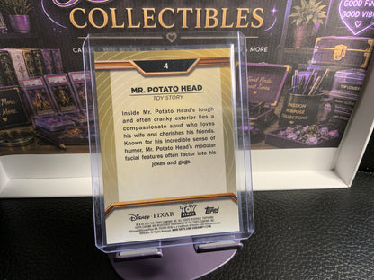 SINGLE | Topps Chrome | 2025 Pixar Mr. Potato Head #4 Gold Toy Story Card