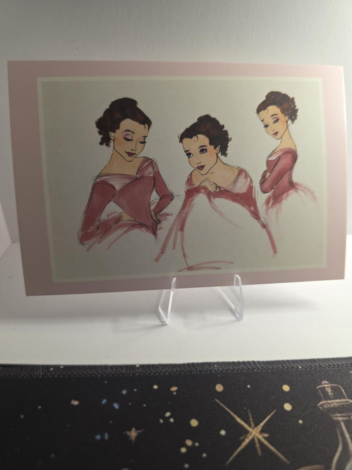 Belle Pink Gown Concept Art