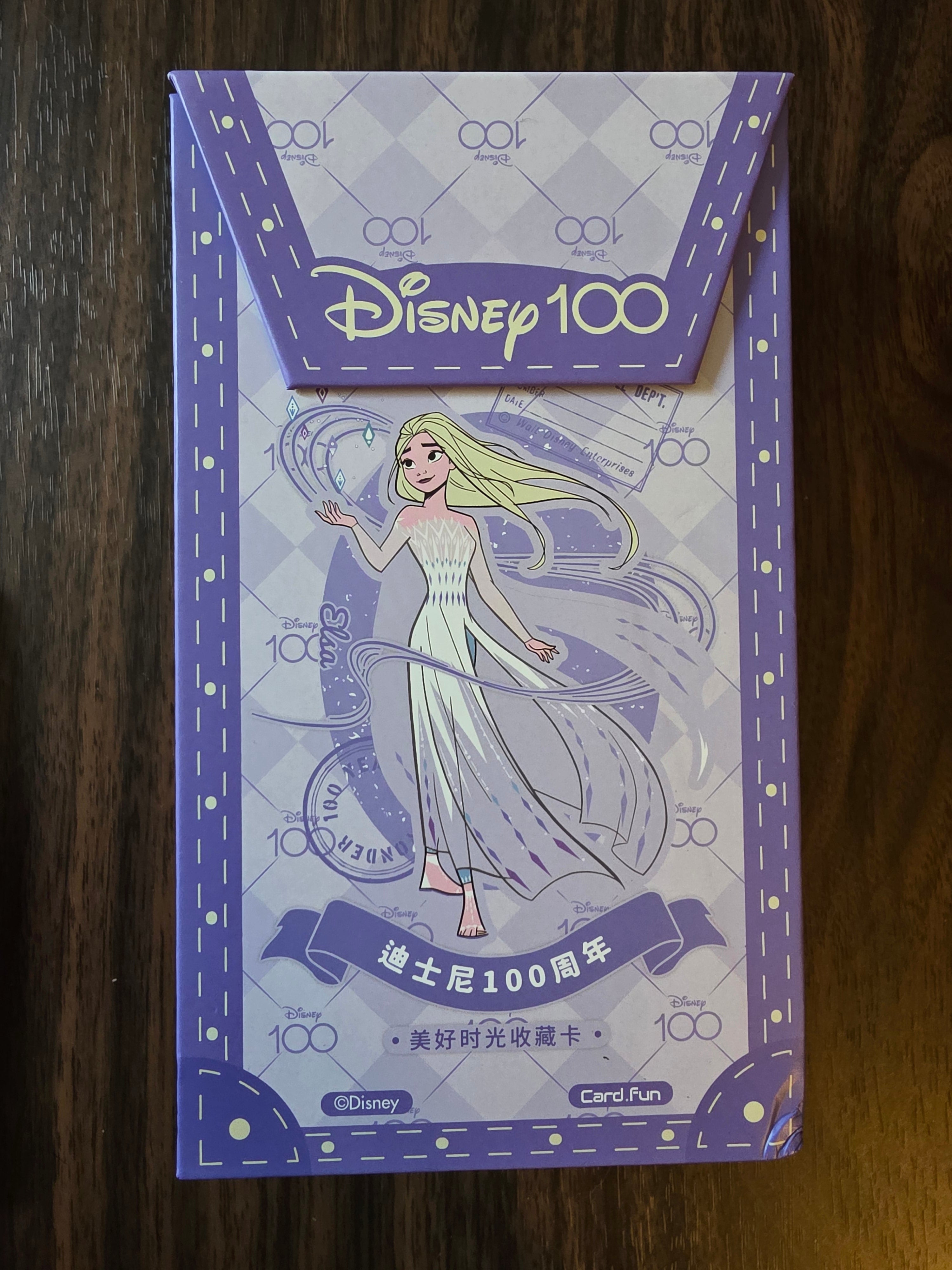 Elsa Disney 100 Card.Fun EMPTY BOX
